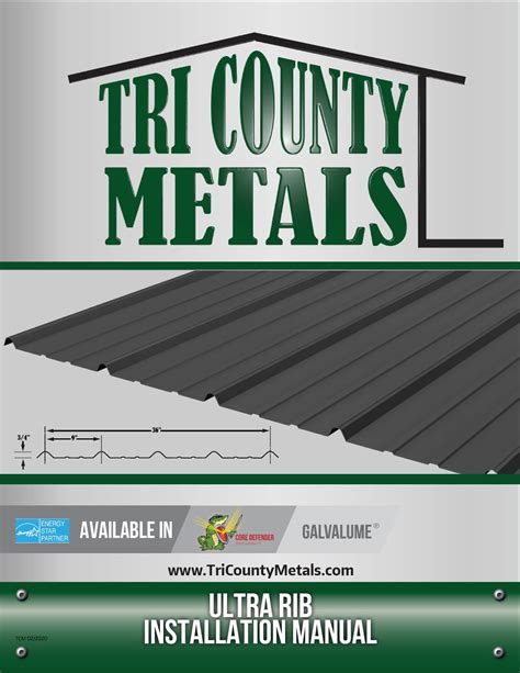 tri county sheet metal|tri county metals ultra rib.